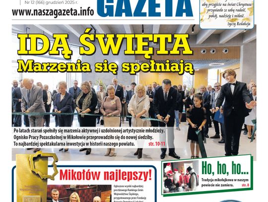 E-wydanie "Nasza Gazeta" - grudzień 2025 E-wydanie "Nasza Gazeta" - grudzień 2025