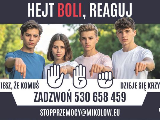 Hejt boli - reaguj. Mikołów przeciw przemocy w sieci