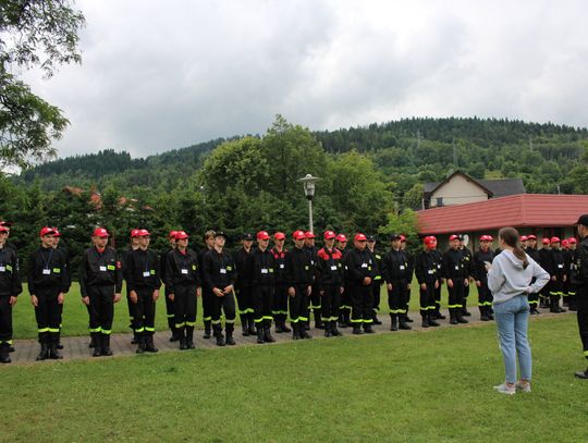Młodzi strażacy z powiatu mikołowskiego opanowali Węgierską Górkę