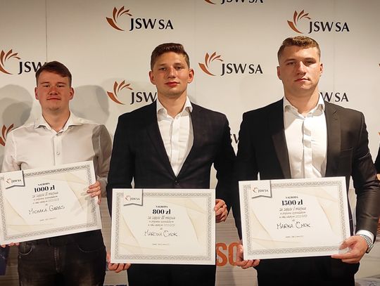 Nagrody JSW dla najlepszych uczniów ZSP  w Ornontowicach