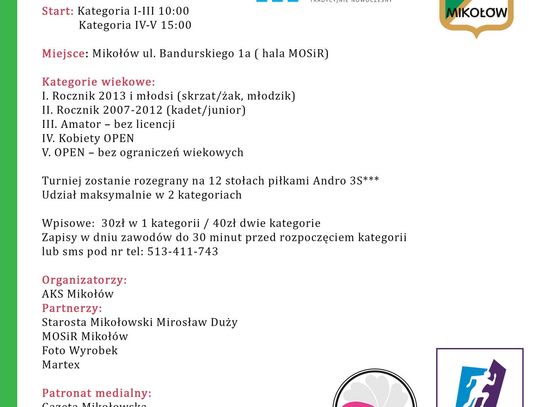 Powalczą o Puchar Starosty