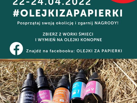 Ruszyła druga edycja akcji Olejki za papierki’2022