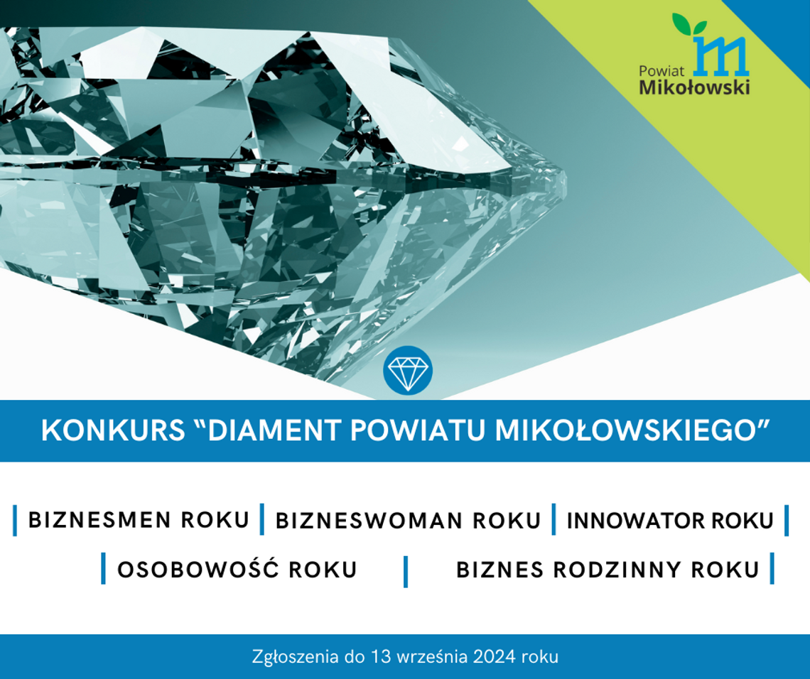 Konkurs „Diament Powiatu Mikołowskiego 2024”!