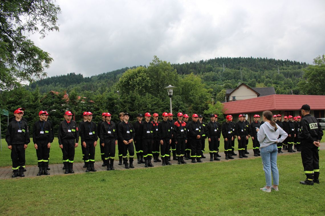 Młodzi strażacy z powiatu mikołowskiego opanowali Węgierską Górkę
