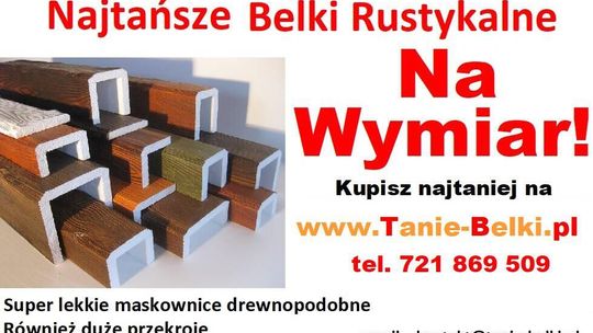 tanie belki rustykalne Na Wymiar maskownice styropianowe imitacja drewna