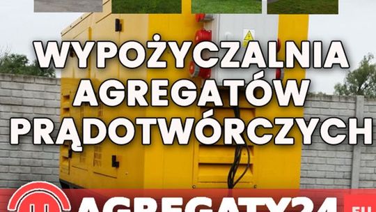 Wynajem, wypożyczalnia  agregatów prądotwórczych (również usługi agregatami)