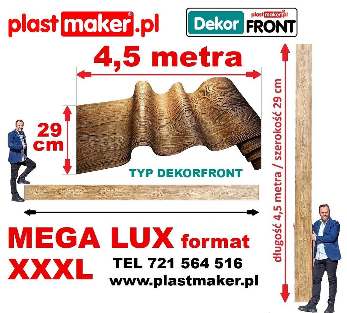 NOWOŚĆ! Elastyczna deska dekoracyjna MEGA FORMAT XXXL DekorFront 4,5 m x 29 cm NOWOŚĆ! Elastyczna deska dekoracyjna MEGA FORMAT XXXL DekorFront 4,5 m x 29 cm