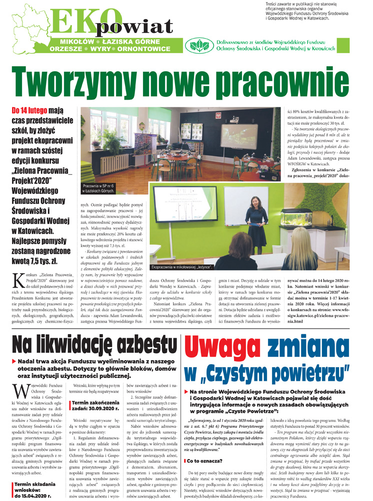 E-wydanie "Eko Powiat" - styczeń 2020 str. 1