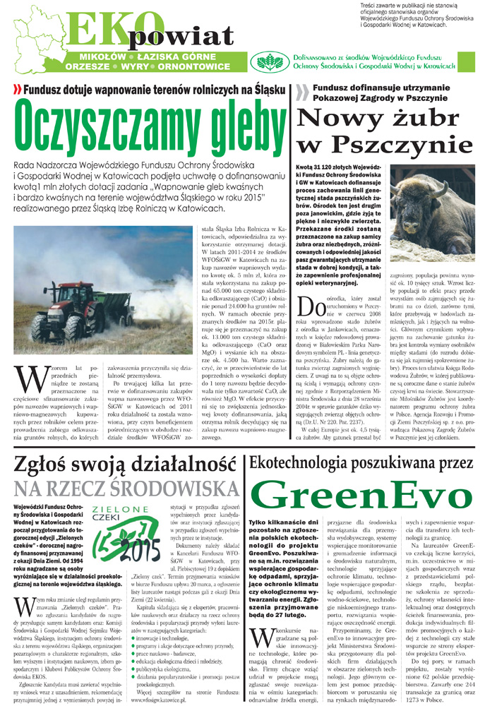 E-wydanie "Eko Powiat" - luty 2015 str. 1