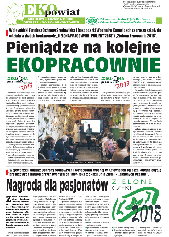 E-wydanie "Eko Powiat" - luty 2018 str. 1