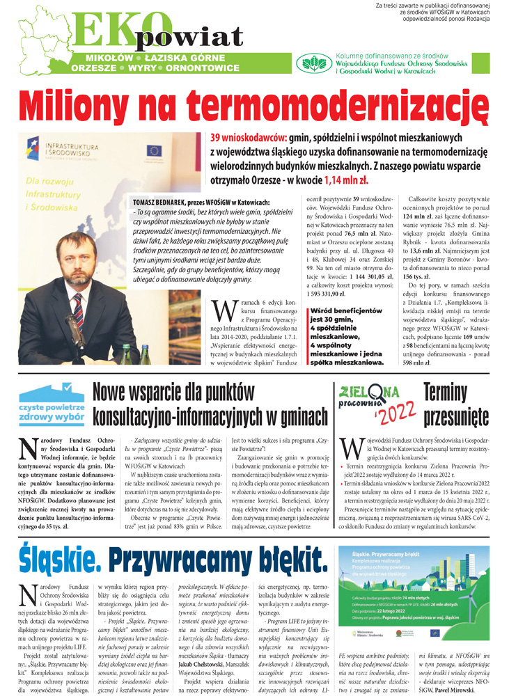 E-wydanie "Eko Powiat" - marzec 2022 str. 1