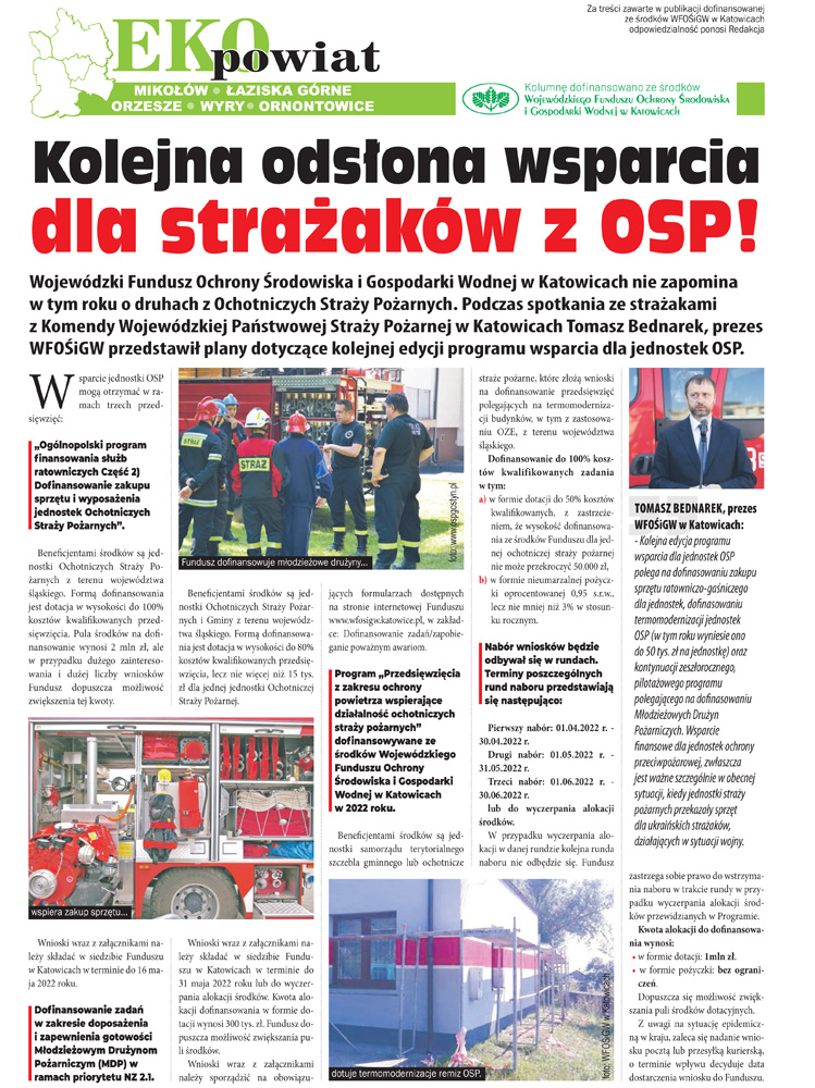 E-wydanie "Eko Powiat" - kwiecień 2022 str. 1
