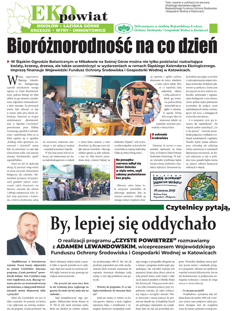 E-wydanie "Eko Powiat" - czerwiec 2019 str. 1