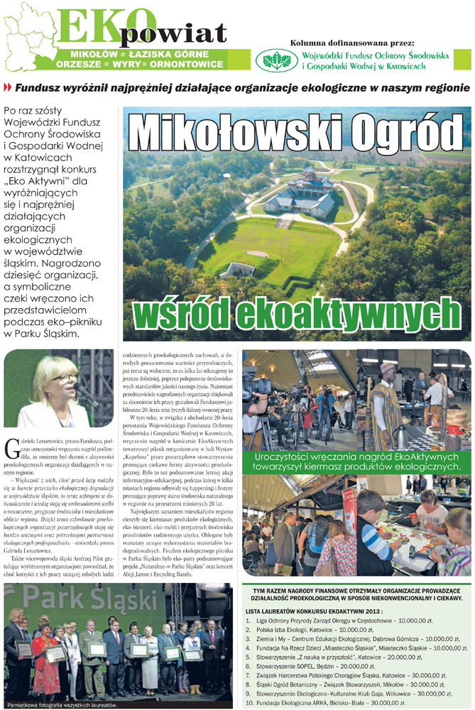 E-wydanie "Eko Powiat" - październik 2013 str. 1