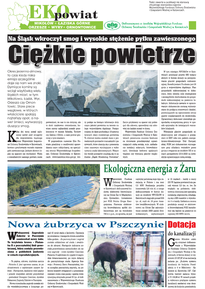 E-wydanie "Eko Powiat" - listopad 2015 str. 1