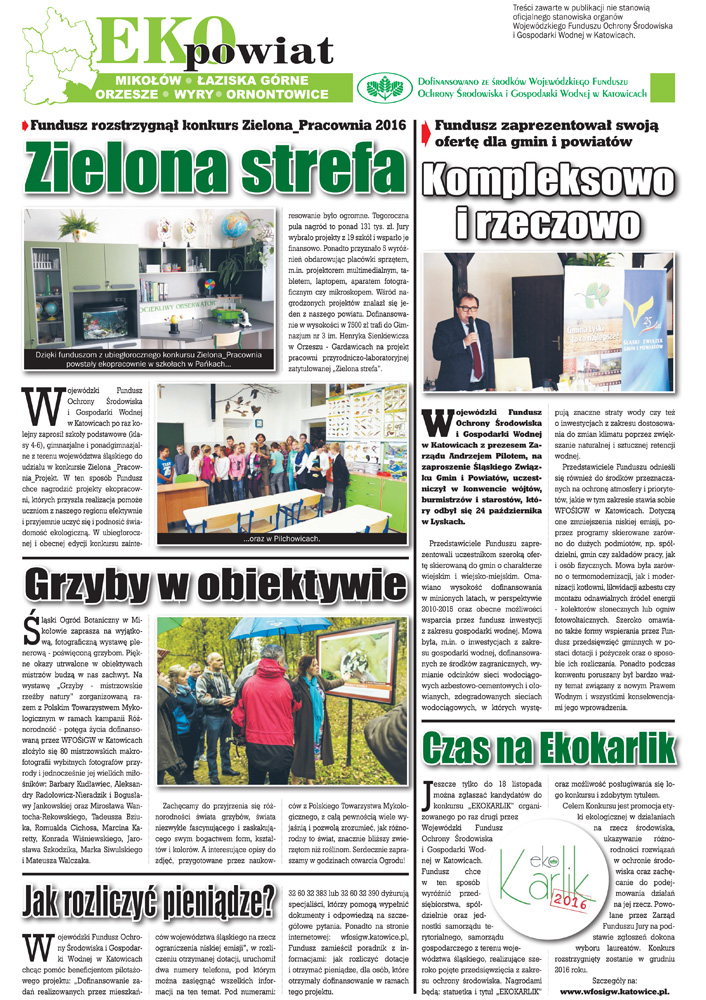 E-wydanie "Eko Powiat" - listopad 2016 str. 1