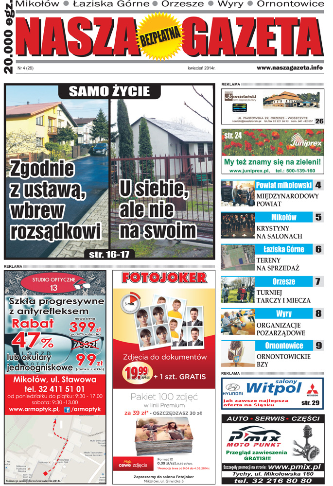 E-wydanie "Nasza Gazeta" - kwiecień 2014