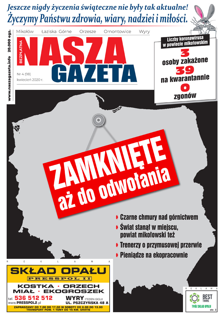 E-wydanie "Nasza Gazeta" - kwiecień 2020