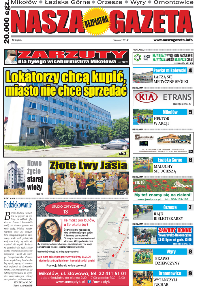 E-wydanie "Nasza Gazeta" - czerwiec 2014