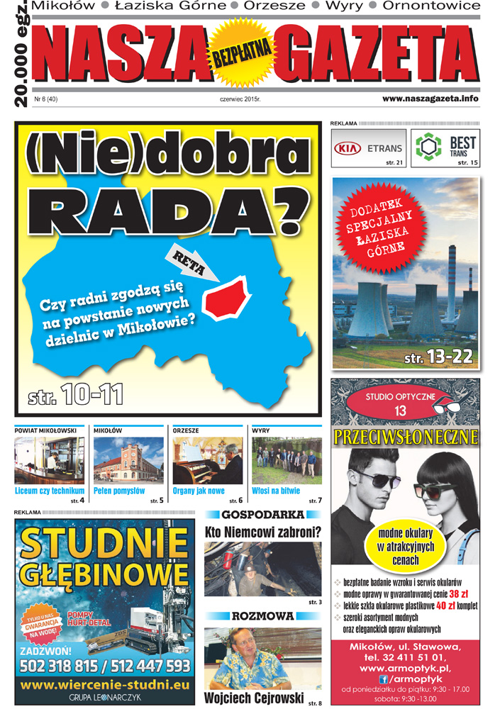 E-wydanie "Nasza Gazeta" - czerwiec 2015