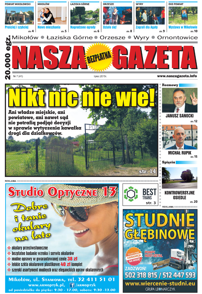 E-wydanie "Nasza Gazeta" - lipiec 2015