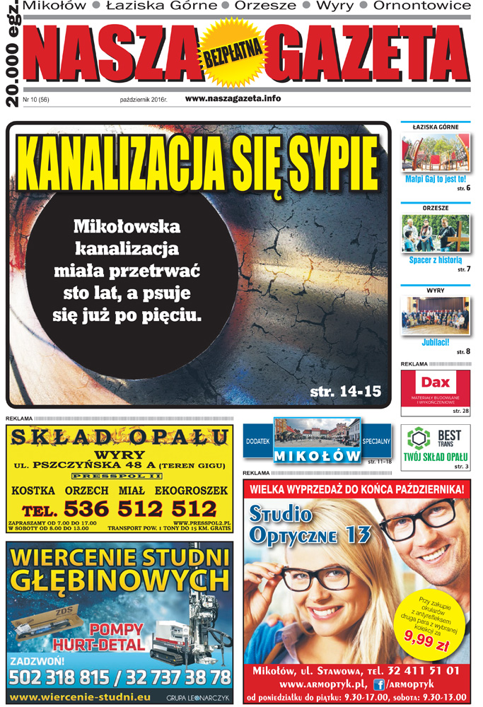 E-wydanie "Nasza Gazeta" - październik 2016