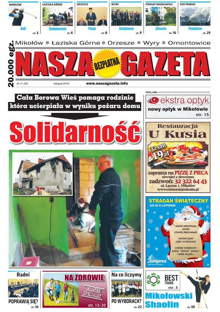 E-wydanie "Nasza Gazeta" - listopad 2015