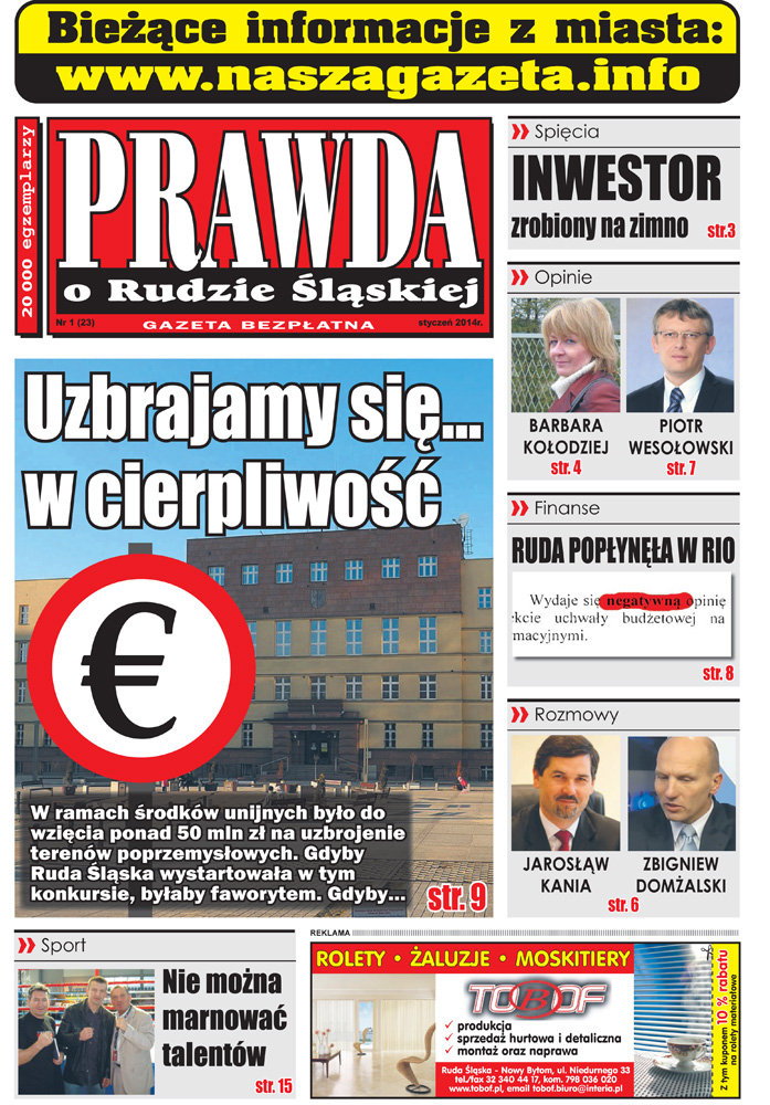 E-wydanie "Prawda o Rudzie Śląskiej" - styczeń 2014