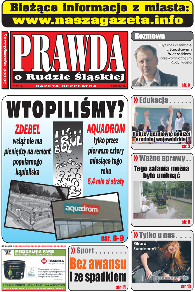 E-wydanie "Prawda o Rudzie Śląskiej" - lipiec 2013