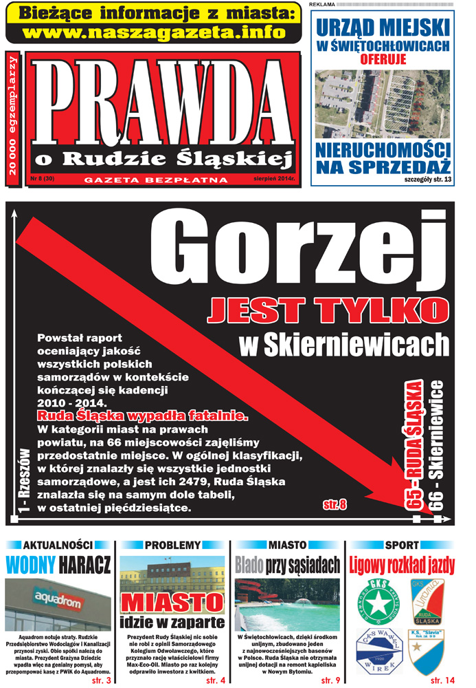 E-wydanie "Prawda o Rudzie Śląskiej" - sierpień 2014