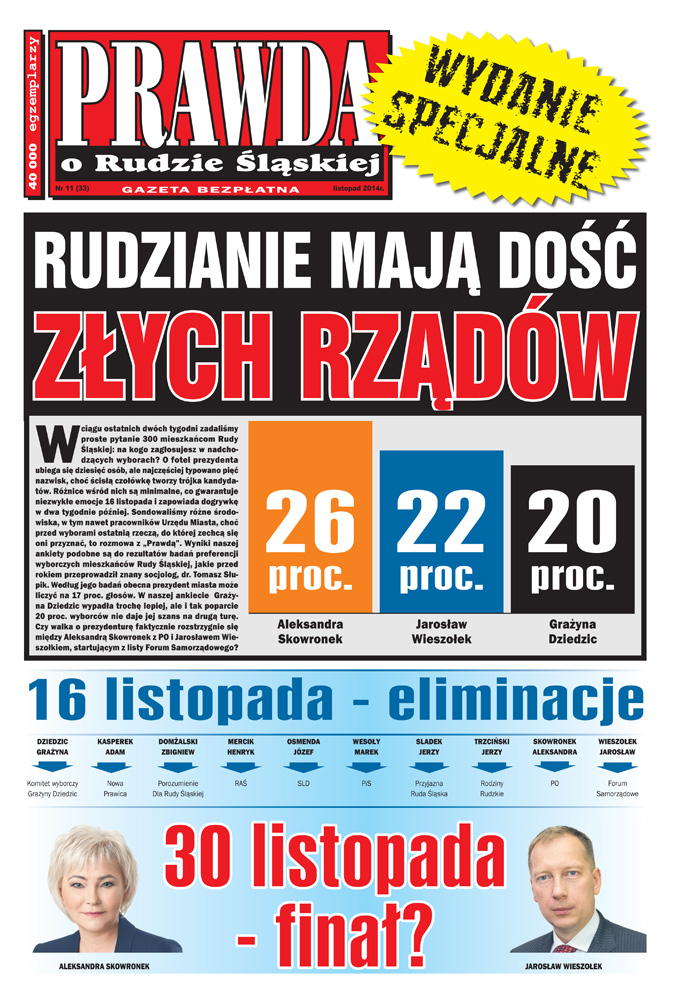 E-wydanie "Prawda o Rudzie Śląskiej" - listopad 2014